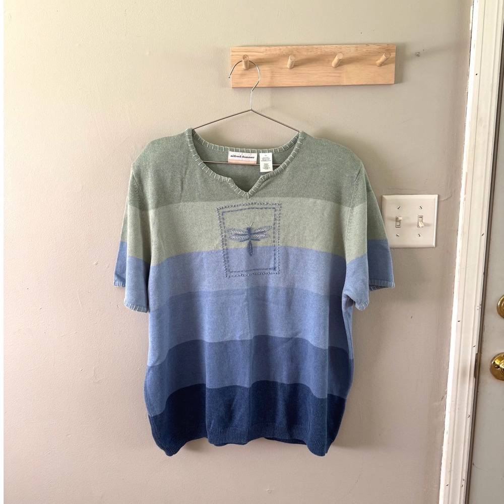 Vtg Alfred Dunner firefly top